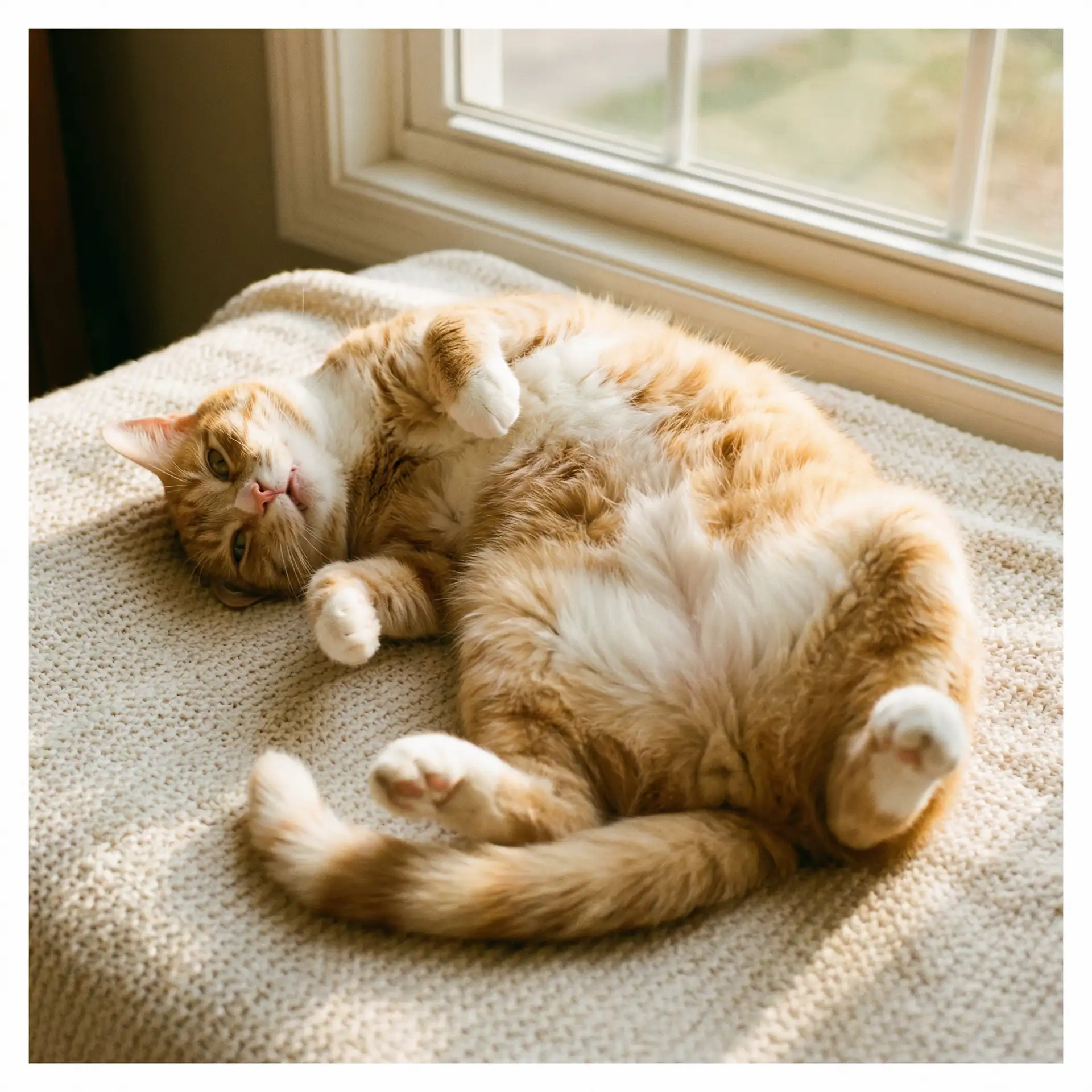猫咪仰躺露出肚皮 - マドンナ-av